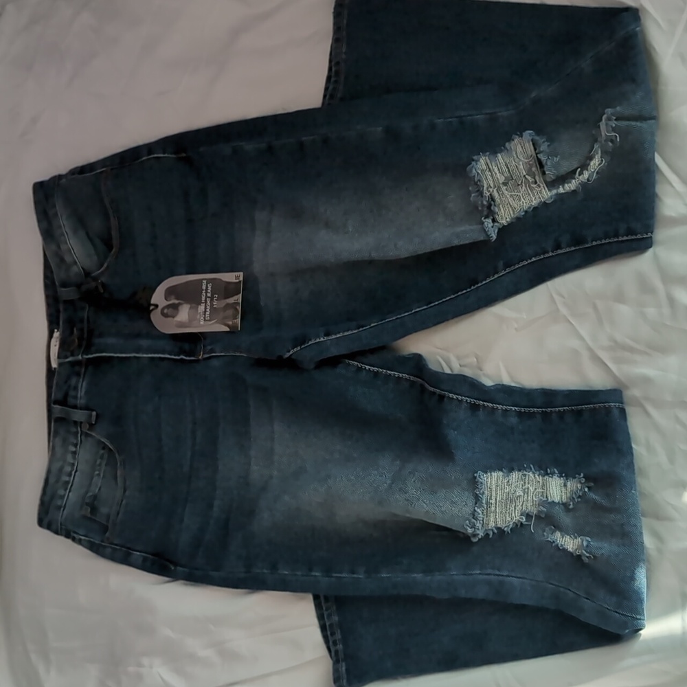 Kendall & Kylie Couture High-Rise Straight Jeans NWT